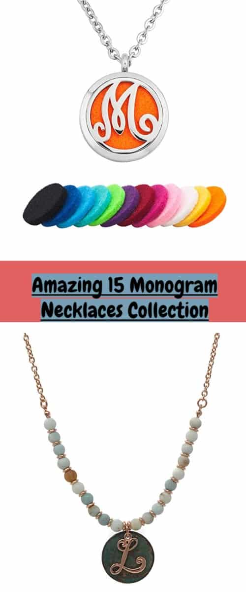 Amazing 15 Monogram Necklaces Collection